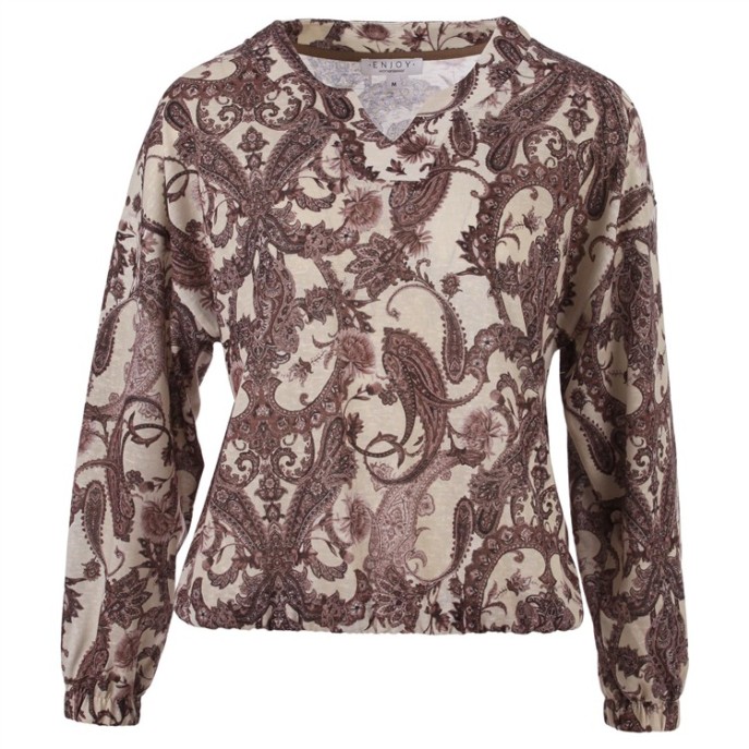 Enjoy Blouson paisley LM 156974 Bruin print Enjoy Blouson paisley LM 156974 Bruin print